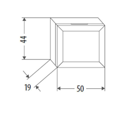 Пенал-ящик подвесной EBAN Gianna 44 50x19x44 см bianco assoluto FPNGN040DBA