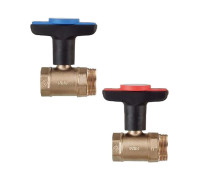 Присоединительный комплект Heimeier №1 с шаровыми кранами Globo H DN 20 9339-01.800