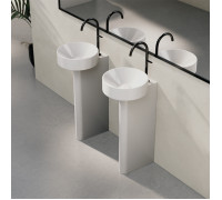 Раковина напольная Bette Suno Pedestal 34х84 см 1 отверстие белая A250-000 VK2