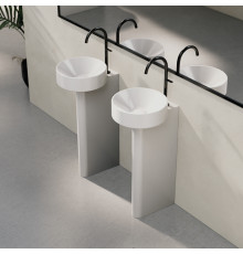 Раковина напольная Bette Suno Pedestal 34х84 см 1 отверстие белая A250-000 VK2