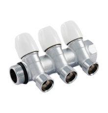 Коллектор Tiemme MAXIMA 1/2 x 16 мм 3 выхода межосевое расстояние 36 мм 1860021