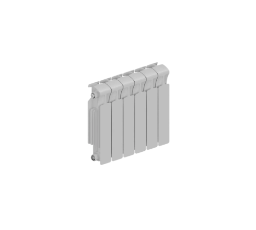 Радиатор биметаллический RIFAR MONOLIT 350 6 секций боковое подключение RAL 9016 MN-350-06