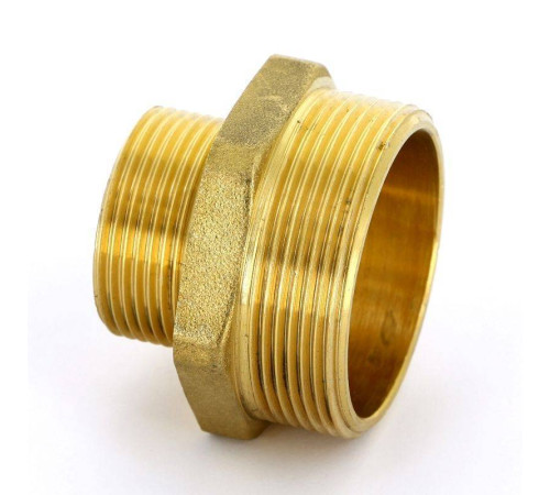 Ниппель редукционный Uni-Fitt 2x1 1/4 латунный 600G7500