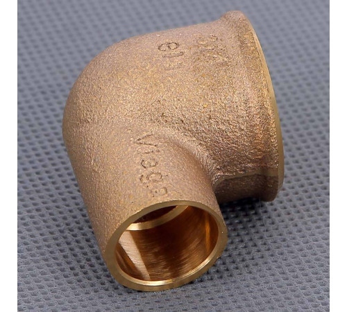 Угол 90° бронзовый Viega 94090G пайка-ВР 18x3/4 109011