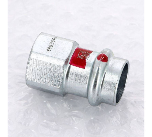 Муфта переходная пресс-В Viega Prestabo 18х1/2 оцинкованная сталь 559090