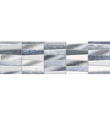 Бордюр Шахтинская плитка Аника голубой 01 25x7.5 см 010200000093