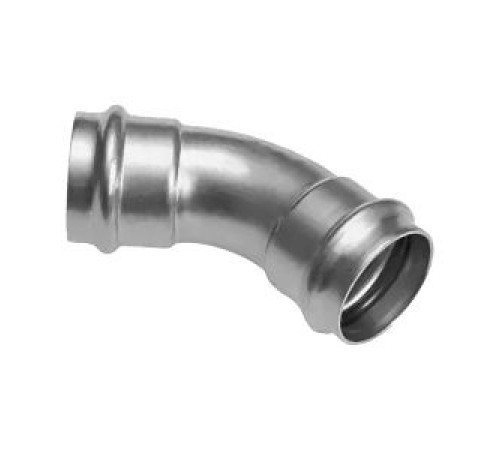 Пресс-угольник 45° Kromwell из нержавеющей стали равнопроходной 42х42 мм KW.SP959004242