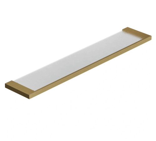 Полка стеклянная KLUDI VELA C 600 мм Brushed Gold 31973N0