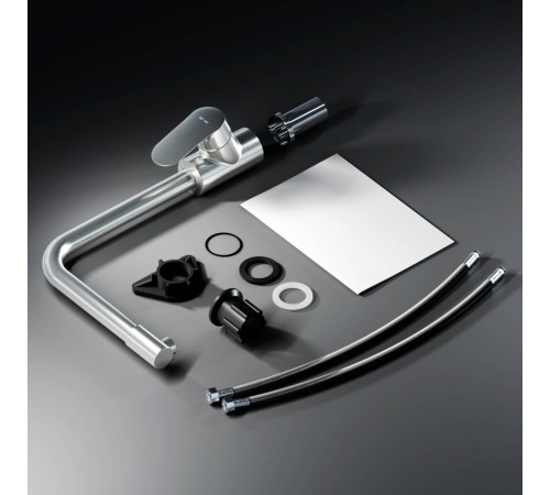 Смеситель для кухни AM.PM Like с каналом для питьевой воды L-излив сатин F8005711