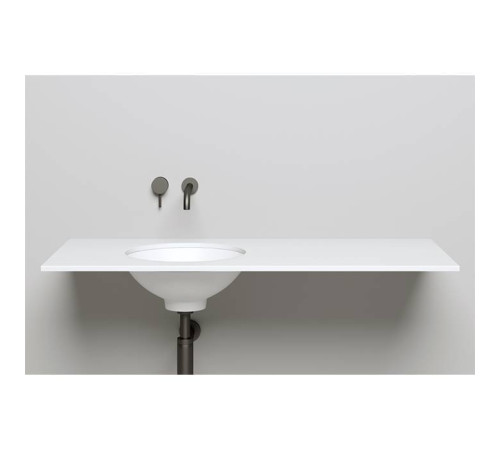 Раковина встраиваемая снизу Salini Marea 42х42х13.8 см S-Stone белый матовый 1802205M