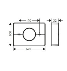 Держатель для гигиенических пакетов Hansgrohe AddStoris Brushed Black Chrome 41773340