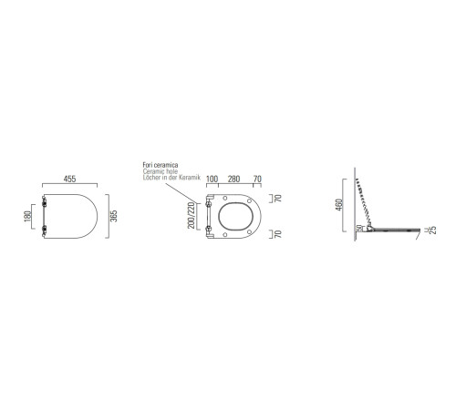Сиденье для унитаза GSI Spares 455х365 мм Slim Soft Close белый матовый MS86CSN09_УЦ/2