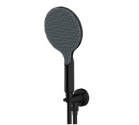 Душевой комплект Bossini Apice держатель с подводом воды шланг 1500 мм черный CE3002C.073