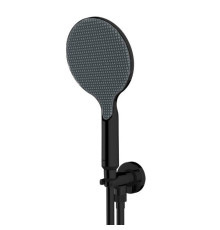 Душевой комплект Bossini Apice держатель с подводом воды шланг 1500 мм черный CE3002C.073