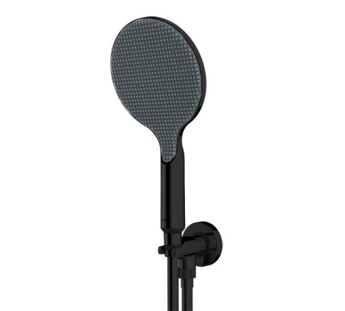 Душевой комплект Bossini Apice держатель с подводом воды шланг 1500 мм черный CE3002C.073