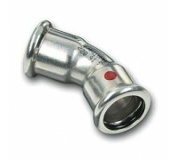 Отвод 45° из углеродистой стали пресс SANHA-Therm 22 мм ВПр-ВПр 12404122