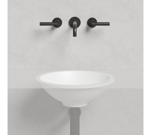 Раковина встраиваемая снизу Salini Marea 42х42х13.8 см S-Stone белый матовый 1802205M