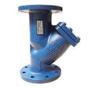 Фильтр сетчатый наклонный фланцевый Tecofi PN16 DN 80 чугун F3240N0080