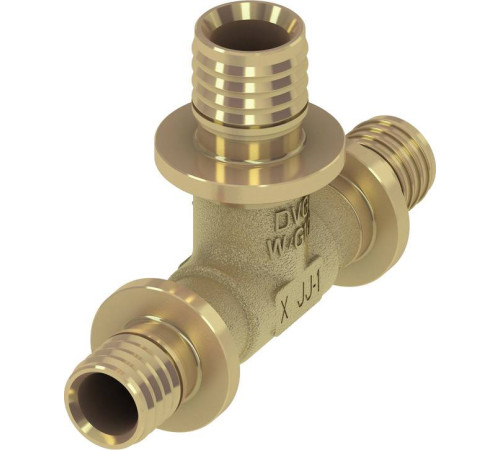 Тройник TECE TECEflex редукционный 25 x 25 x 20 латунь 760528