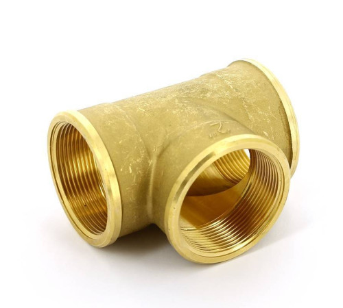 Тройник латунный Tiemme 2 ВР 1500120