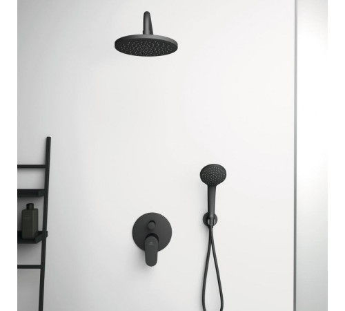 Держатель с подключением душевой лейки Ideal Standard Idealrain 1/2 матовый черный BC807XG