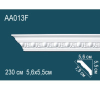 Карниз потолочный Perfect AA013F полиуретановый гибкий с орнаментом 55x55x2400 мм AA013F