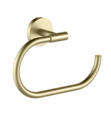 Полотенцедержатель Aquanet Оберон овальный шлифованное золото AQ4221BG
