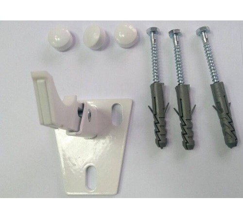 Кронштейн регулируемый для трубчатых радиаторов STOUT 69-90 мм RAL 9016 W161RURAL9016