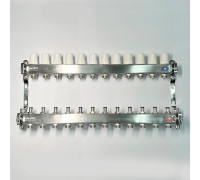 Коллекторная группа 1 x 12 выходов 3/4 STOUT с балансировочными клапанами из нержавеющей стали без концевых групп 451W4312