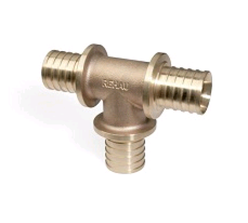 Тройник REHAU RAUTITAN RX+ 16 мм бронза равнопроходной 14570313001