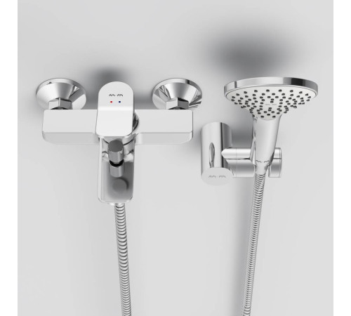 Смеситель для ванны и душа AM.PM X-Joy с душевым набором F85A15000