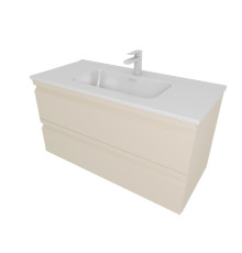 Комплект мебели для ванной AQUATON ВЕГА 100 с раковиной AQ4100-00 капучино светлый AQ77100-LC