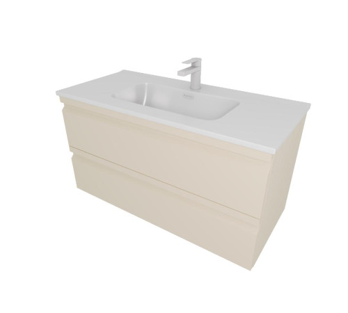 Комплект мебели для ванной AQUATON ВЕГА 100 с раковиной AQ4100-00 капучино светлый AQ77100-LC