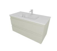 Комплект мебели для ванной AQUATON ВЕГА 100 с раковиной AQ4100-00 шалфей зеленый AQ77100-GS