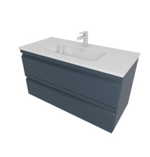 Комплект мебели для ванной AQUATON ВЕГА 100 с раковиной AQ4100-00 серый матовый AQ77100-MG