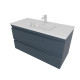 Комплект мебели для ванной AQUATON ВЕГА 100 с раковиной AQ4100-00 серый матовый AQ77100-MG