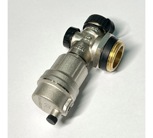 Дренажная группа STOUT 1 с автоматическим воздухоотводчиком никелированная 506046