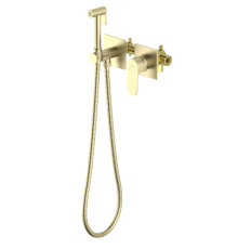 Комплект для гигиенического душа встроенный Aquanet Oberon шлифованное золото AQ1220BG
