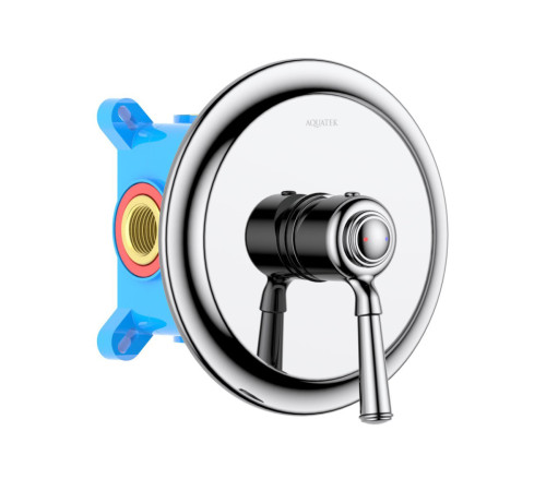 Смеситель для душа Aquanet Классик встраиваемый 1 режим (внешняя и скрытая часть) AQ1566CR