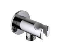 Шланговое подсоединение с держателем Aquatek хром AQ2460CR