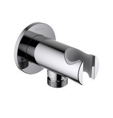 Шланговое подсоединение с держателем Aquatek хром AQ2460CR