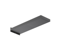 Душ верхний настенный Aquanet 550x170x30 мм матовый черный AQ2084MB