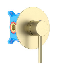 Смеситель для душа скрытого монтажа Aquanet Европа 1 режим шлифованное золото AQ1366BG