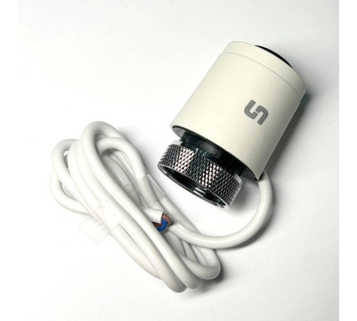 Привод термоэлектрический Stout NO нормально открытый 230 В белый кабель 1 м STE-0002-000001