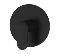 Смеситель для душа скрытого монтажа Aquanet Ника комплект матовый черный AQ1866MB