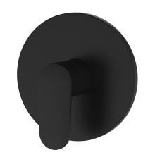 Смеситель для душа скрытого монтажа Aquanet Ника комплект матовый черный AQ1866MB