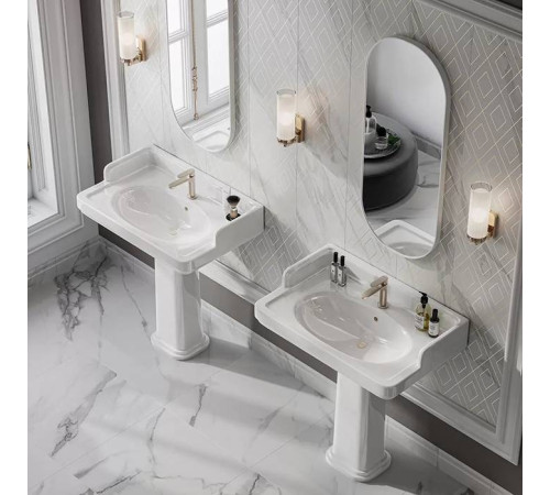 Раковина Kerama Marazzi Pompei 80х50х26.5 см подвесная мебельная белый глянцевый PO.wb.80