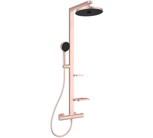 Душевая система с термостатом Ideal Standard ALU+ Ø 260/100 мм полки 130 и 208 мм BD583RO