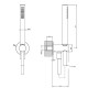 Душевой комплект Gessi 316 шланг 1.5 м с лейкой и держателем Brushed Black Metal PVD 54023#707