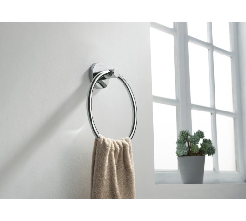 Полотенцедержатель кольцо Aquanet Европа хром AQ4112CR